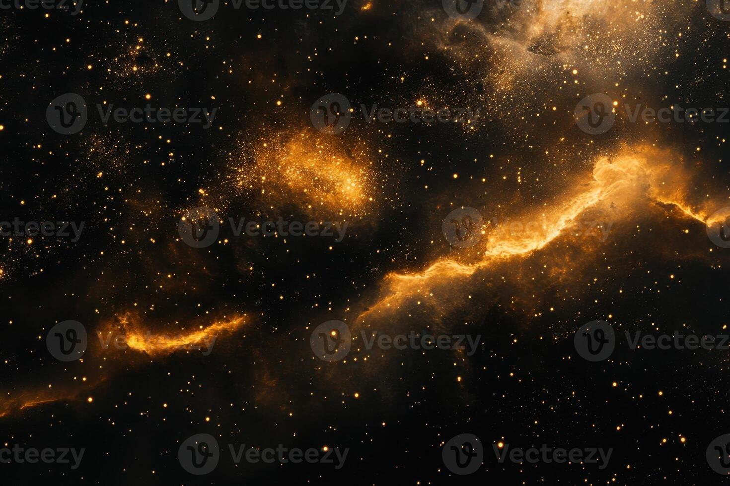 Abstract cosmic background with glowing nebula and stars. photo