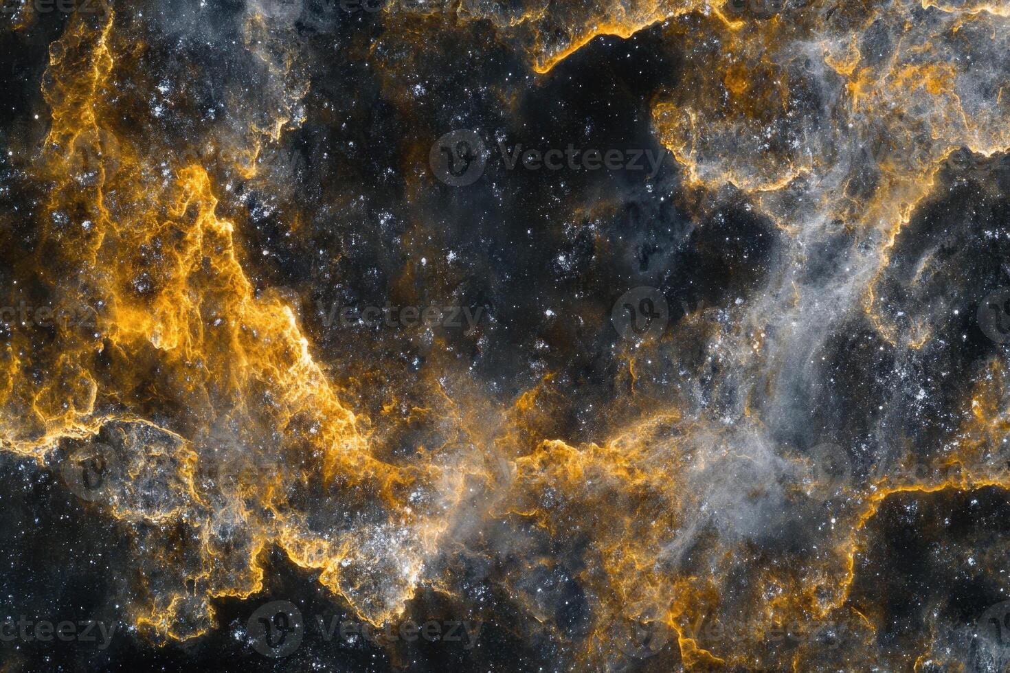 Abstract cosmic background with swirling clouds of gas and dust. photo