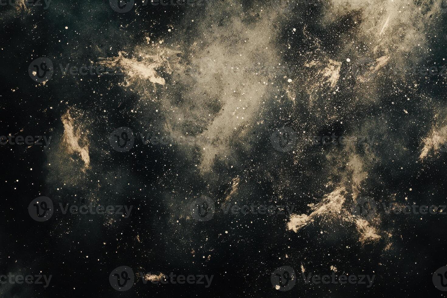 Abstract space background with glowing nebulae and stars. photo