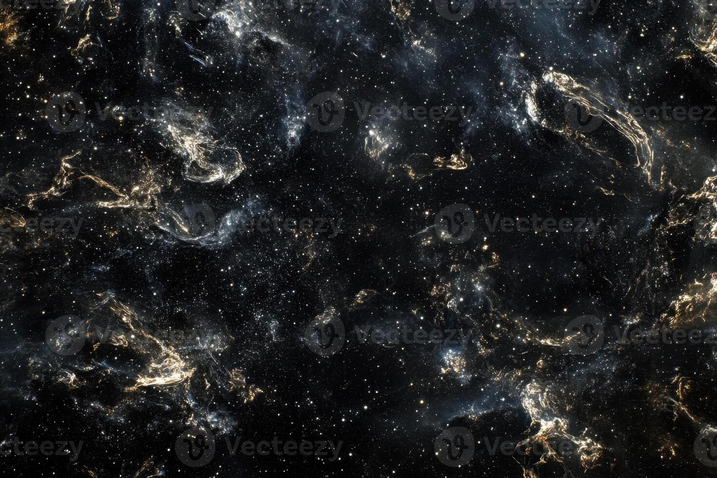 Abstract cosmic background with swirling nebula and stars. photo