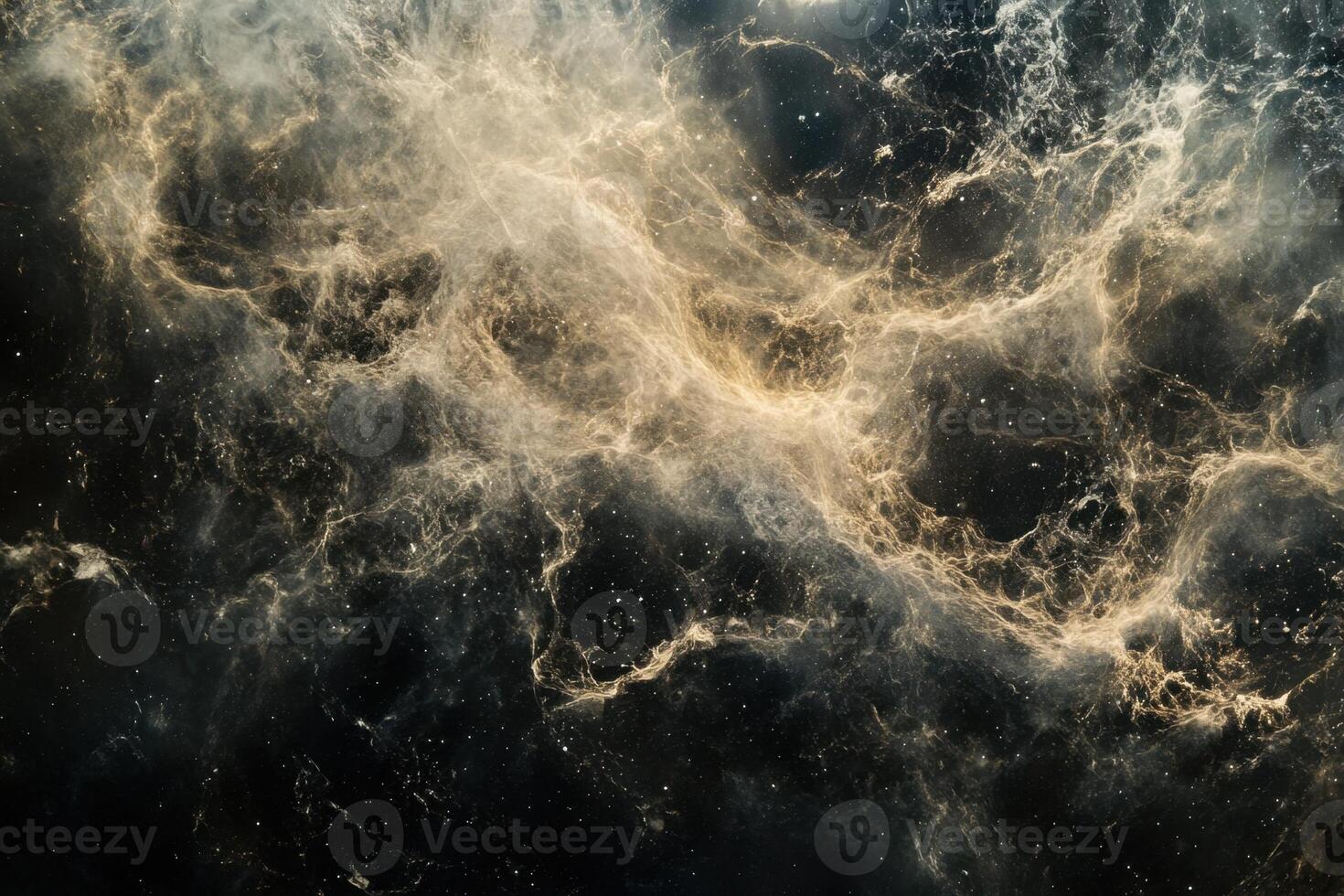 Abstract cosmic nebula with swirling clouds of gas and dust. photo
