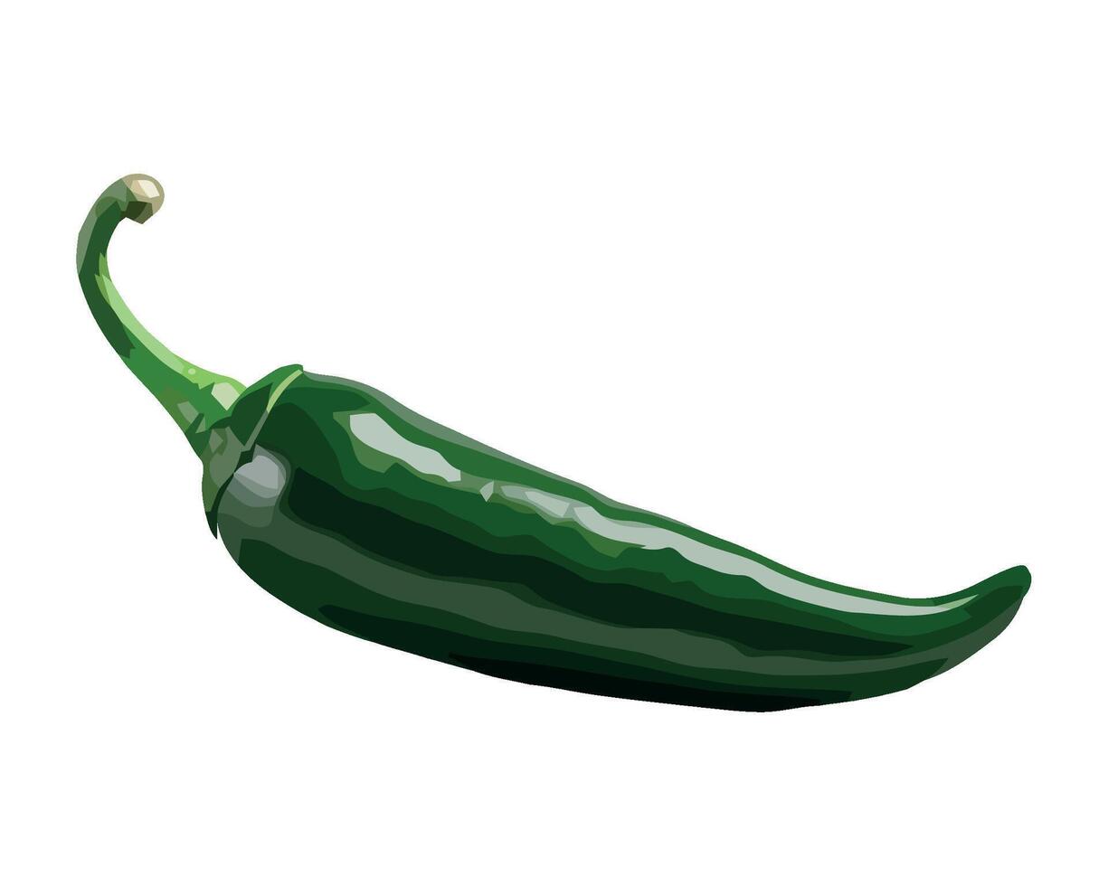 chili pepper vegetables, ripe and full of flavor icon isolated vector