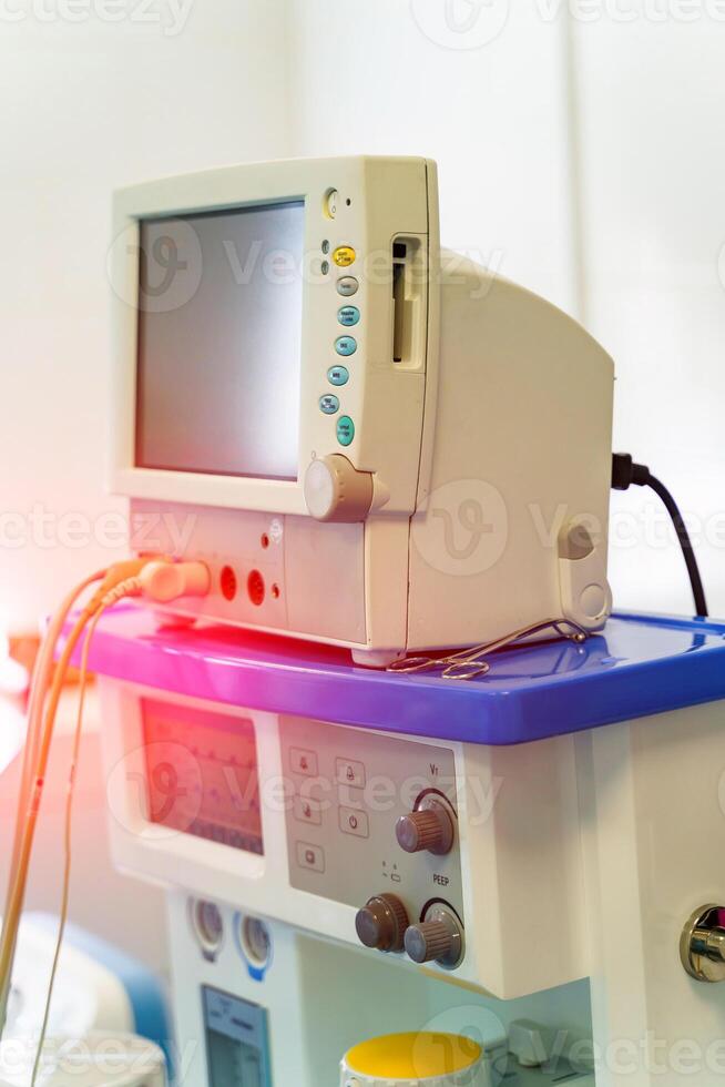 Medical devices for healthcare treating. Hospital modern technologies. photo