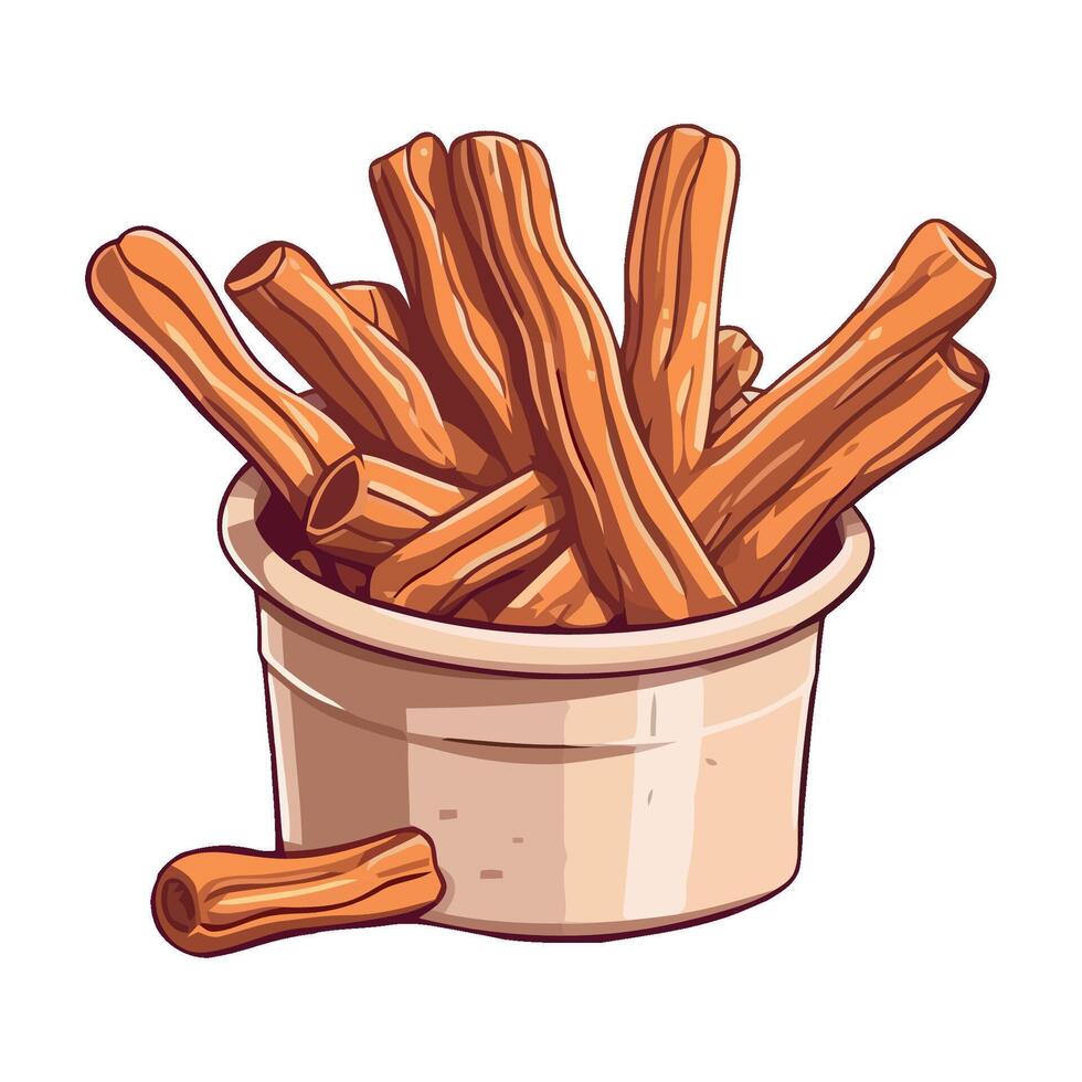 Hand drawn of gourmet snacks icon isolated vector