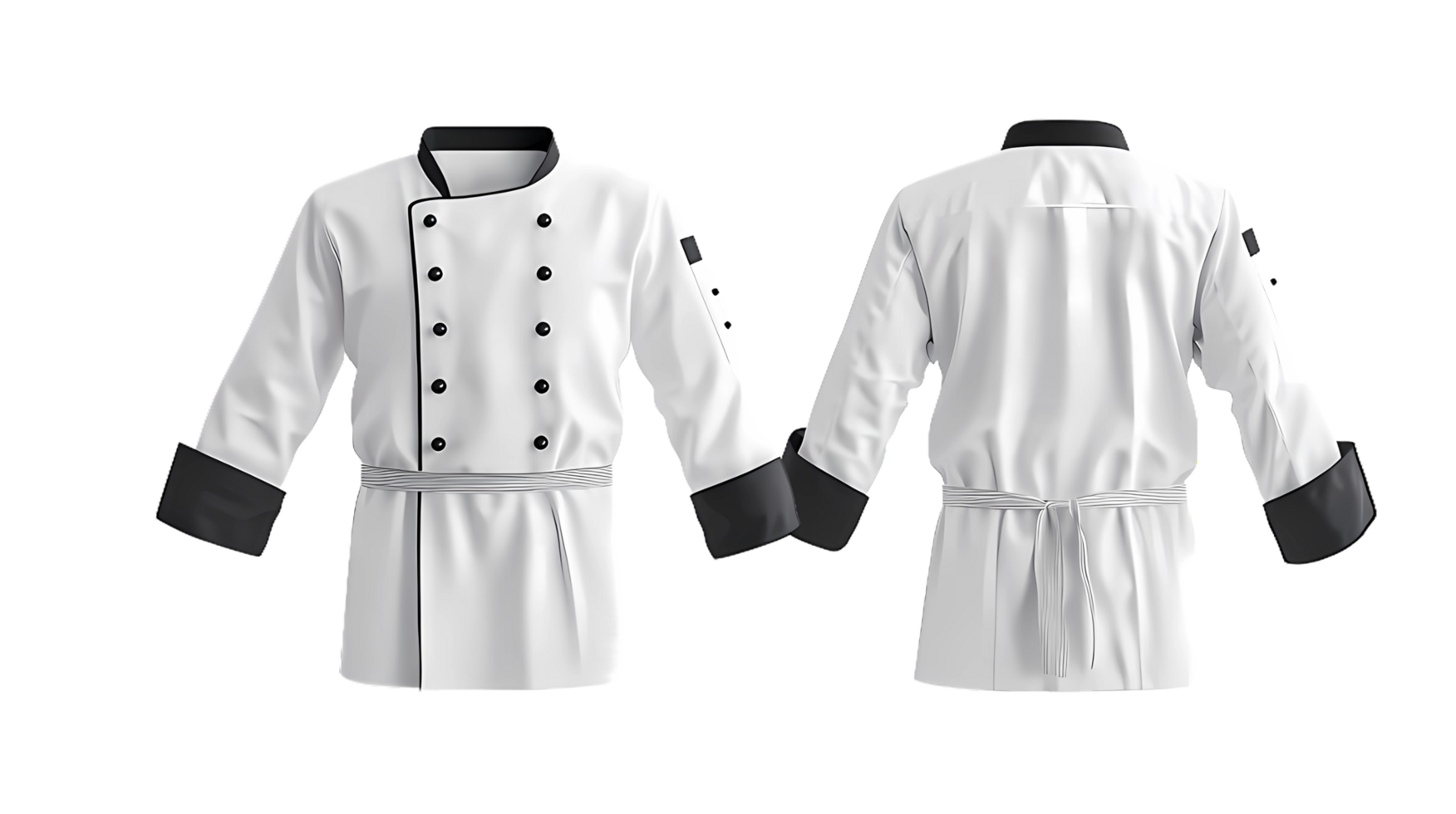 amazing chef uniform on transparent background png
