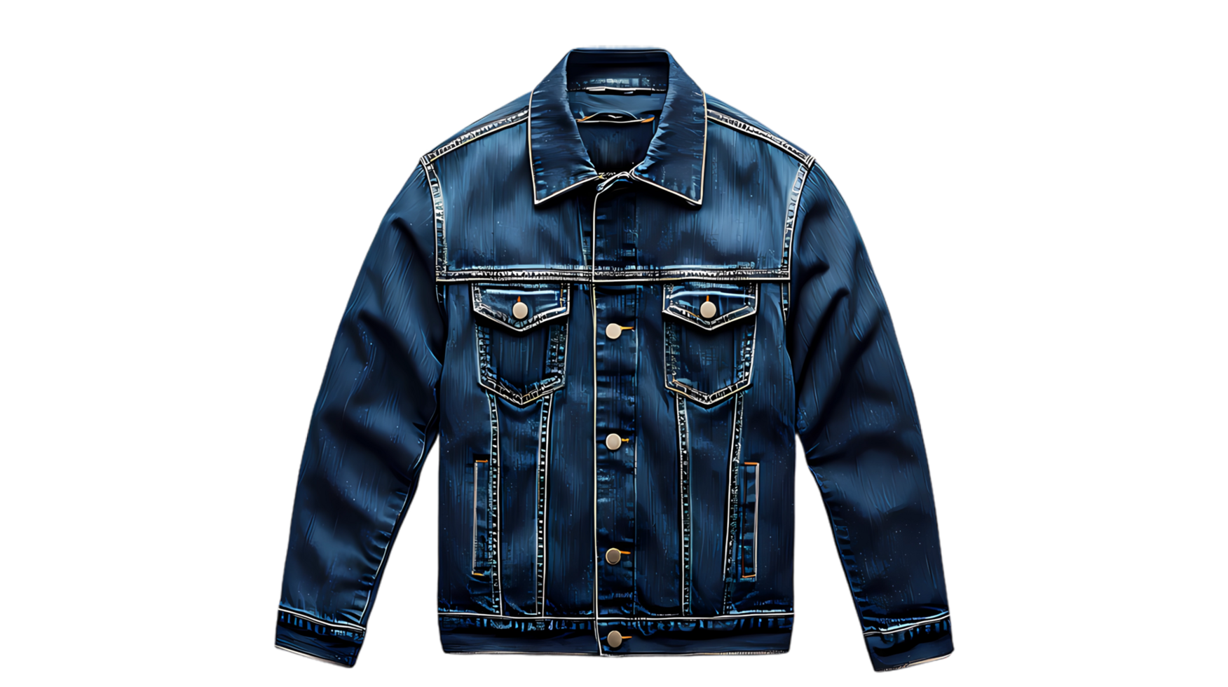a denim jacket on a transparent background png