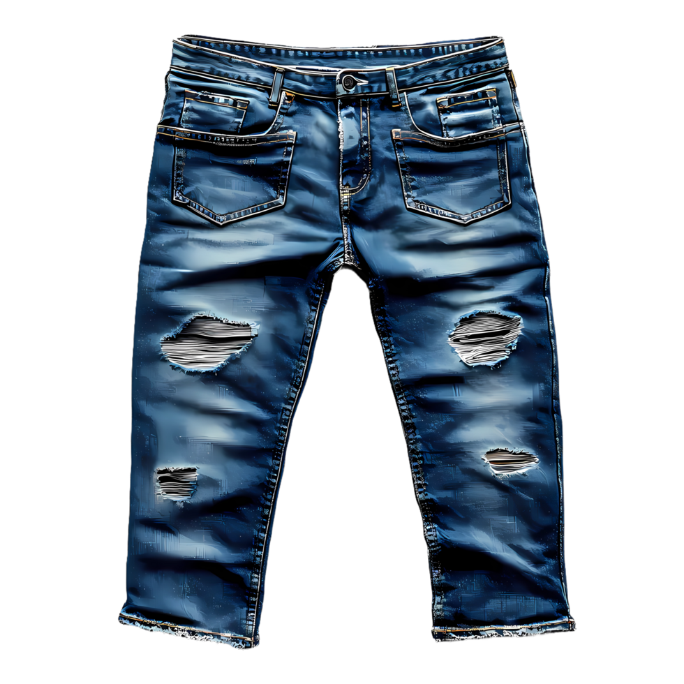denim jeans isolated at transparent background png
