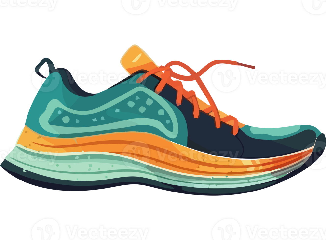 An illustration of a running shoe png