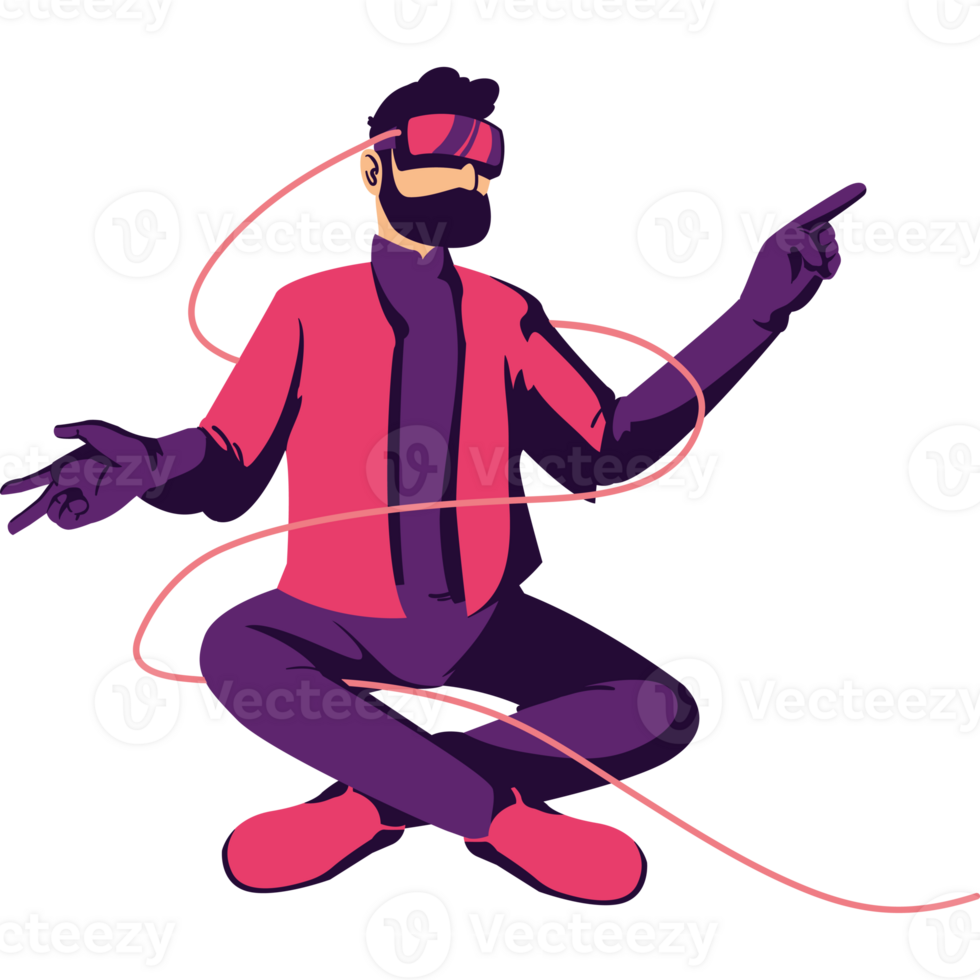 virtual reality technology illustration png