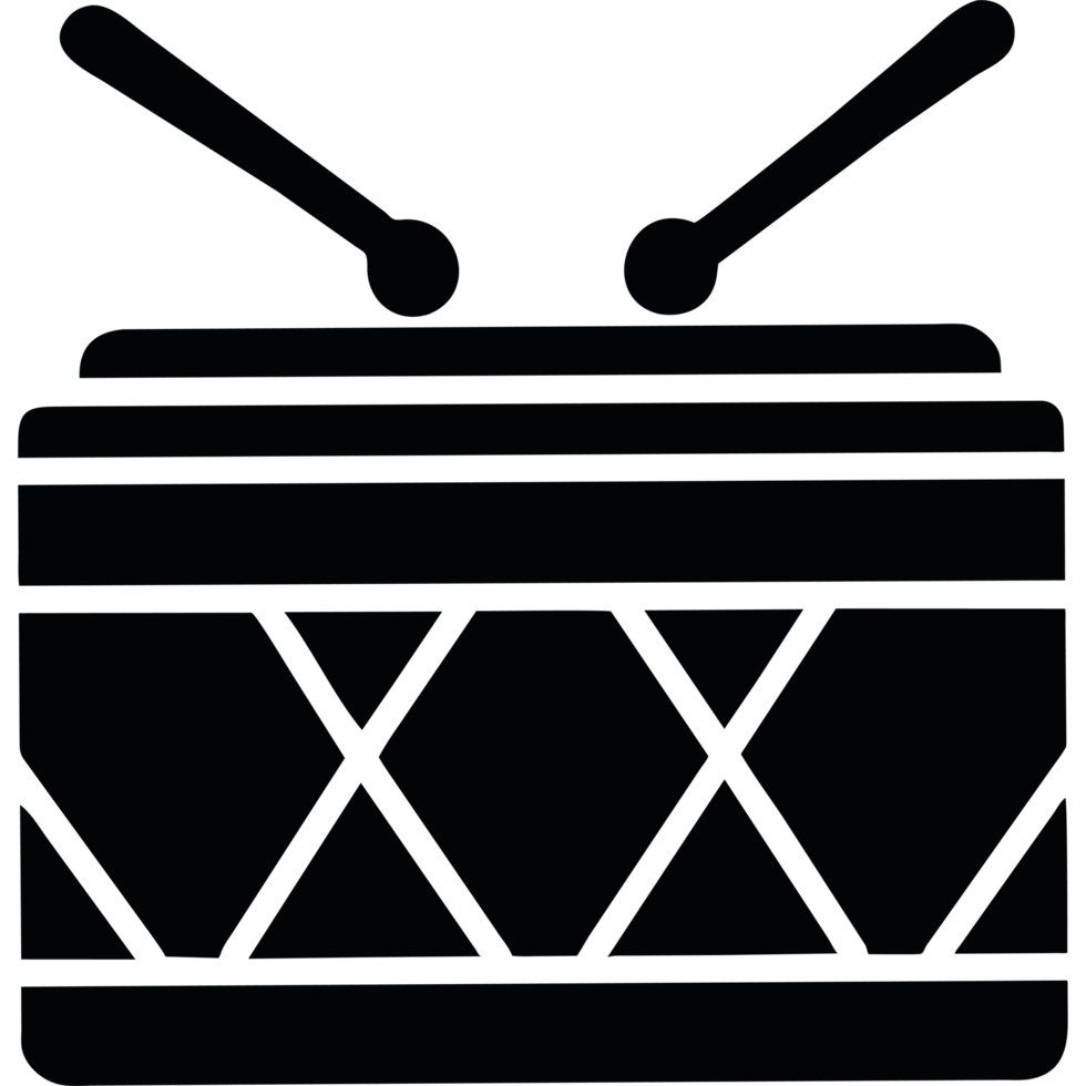 Circus drum sketch icon stock png