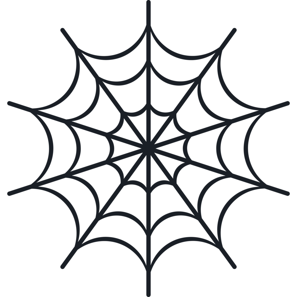 spider web silhouette isolated png