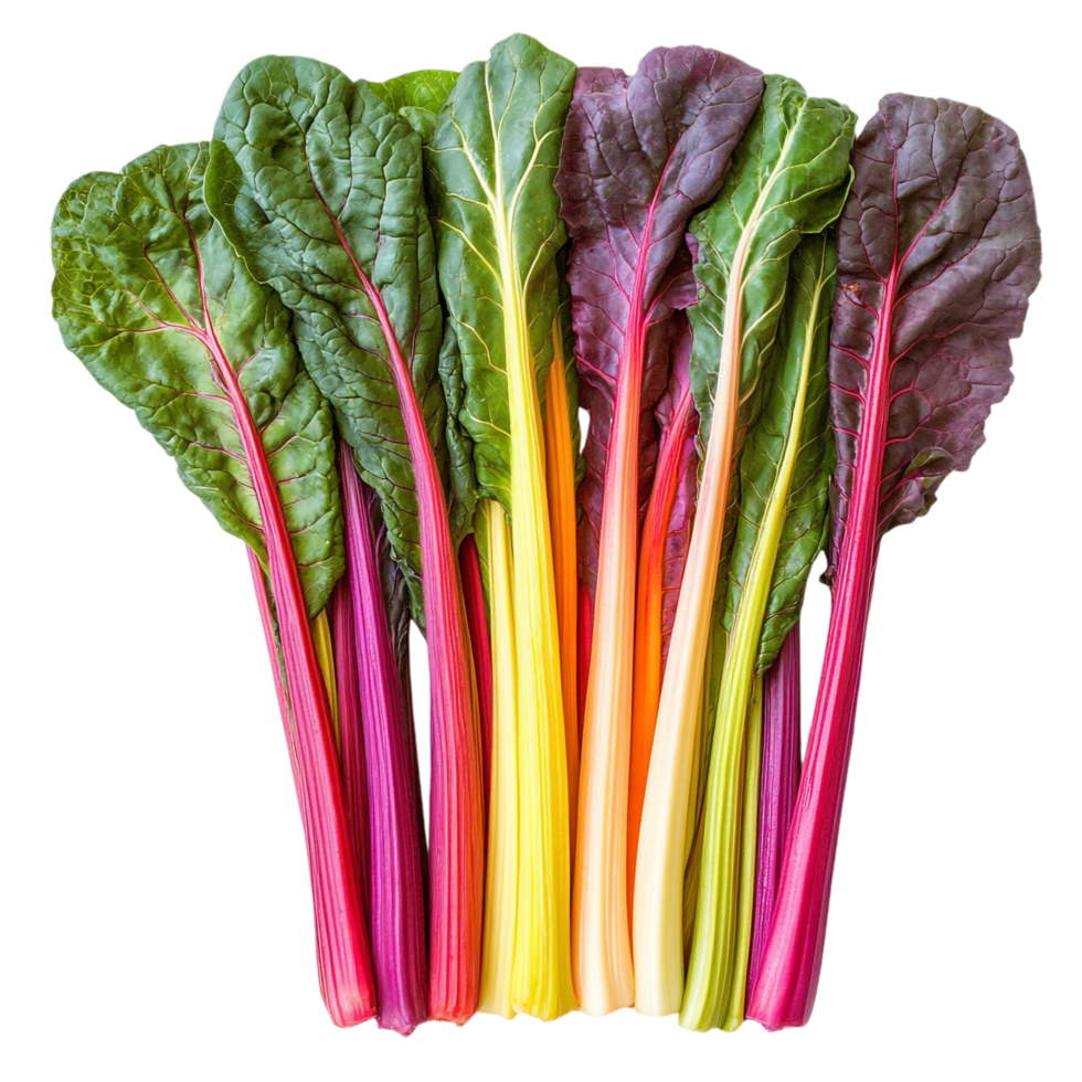 A bunch of colorful swiss chard png