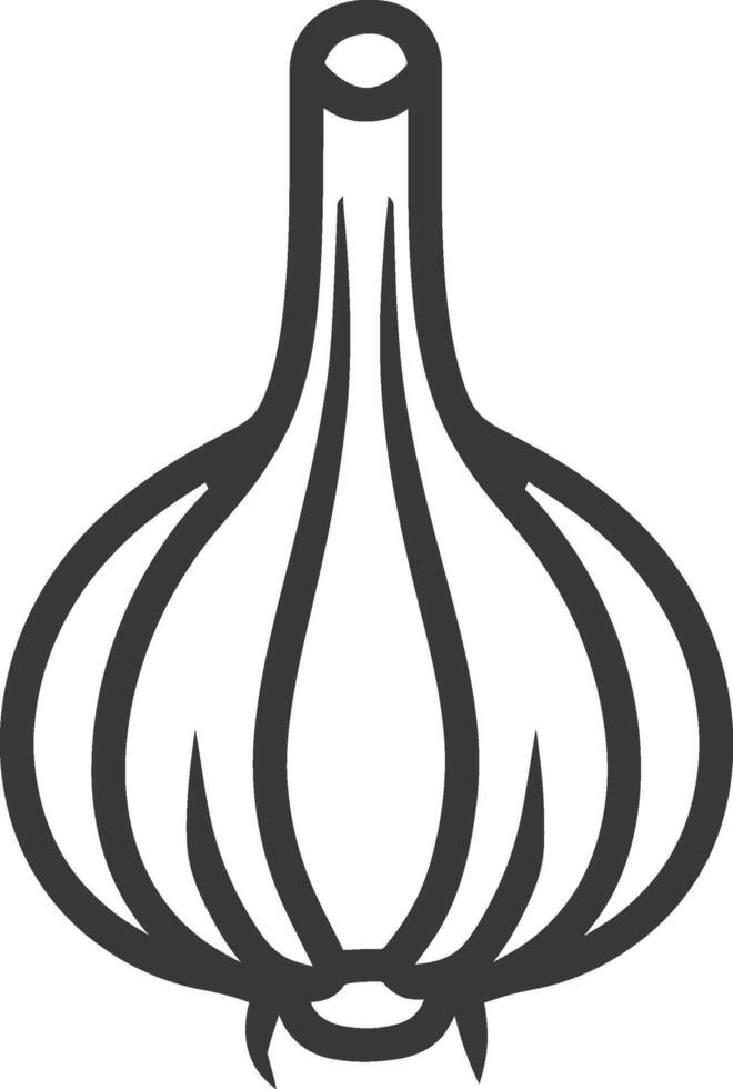 A garlic bulb on a white background vector