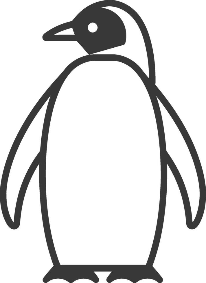 Penguin icon illustration vector