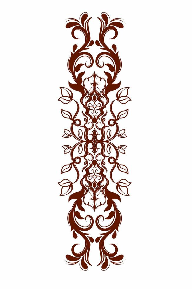 A decorative pattern on a white background vector