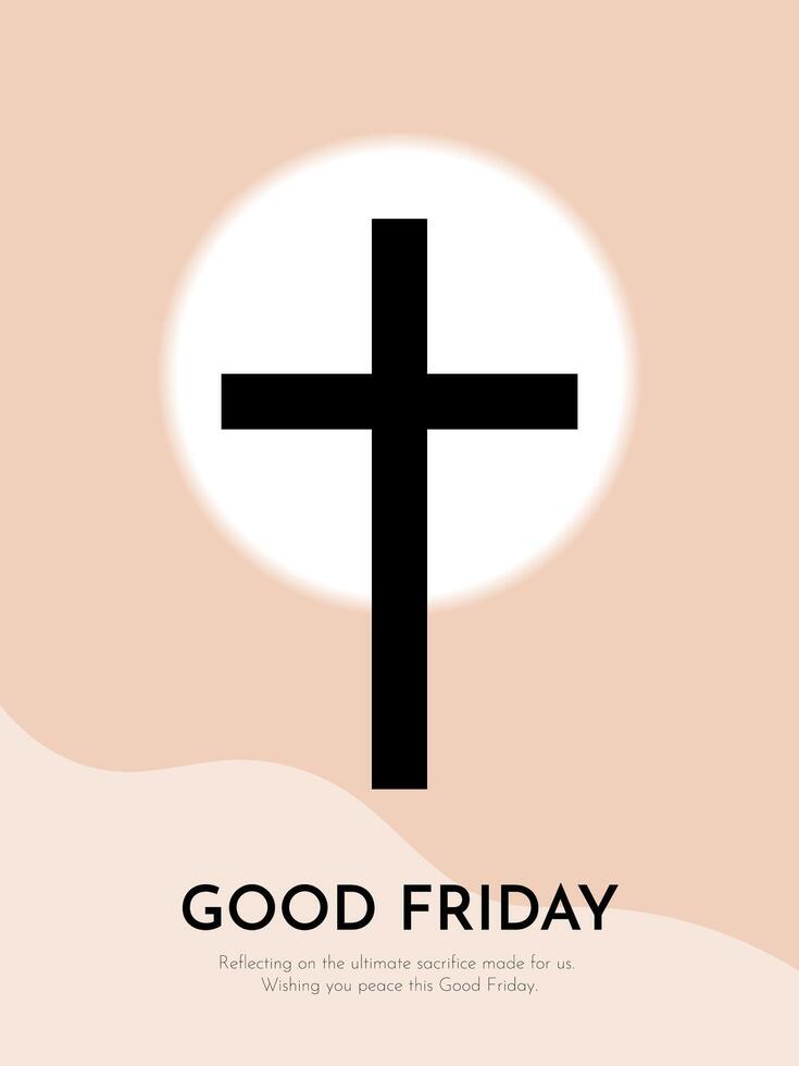 Good friday cross illustration vector