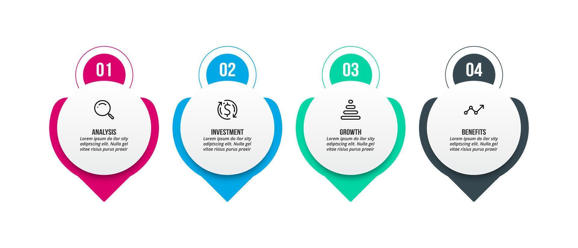 Infographic template for business presentation. vector