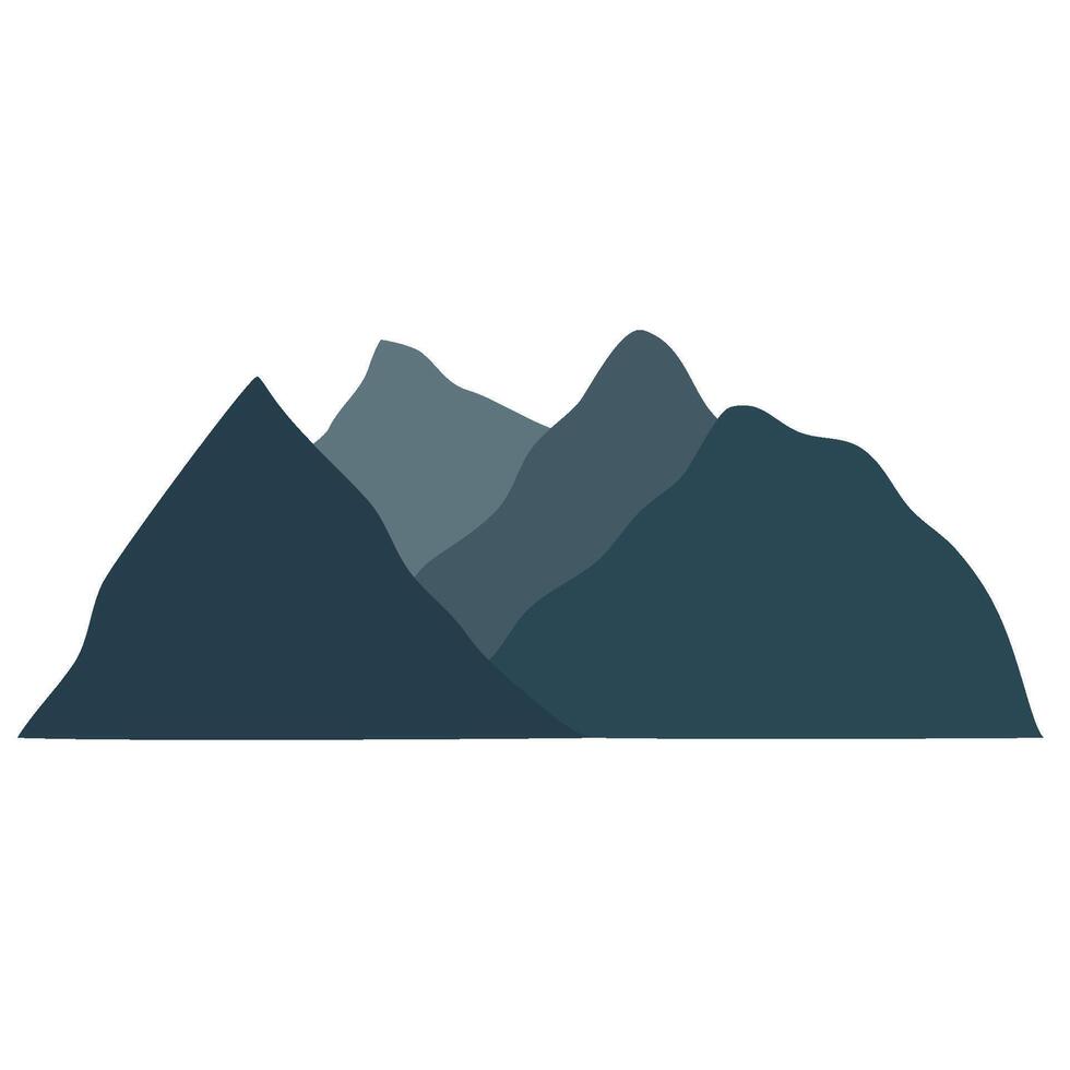 A misty mountain landscape vector