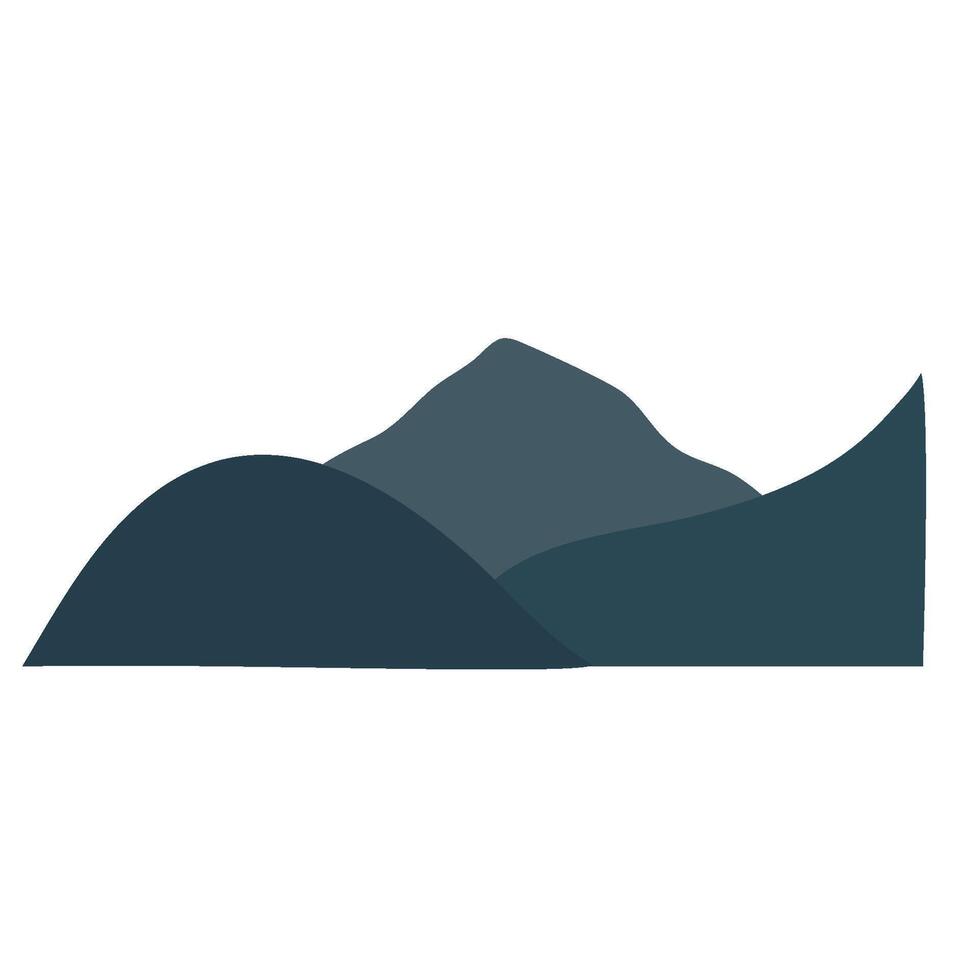 A misty mountain view landscape vector