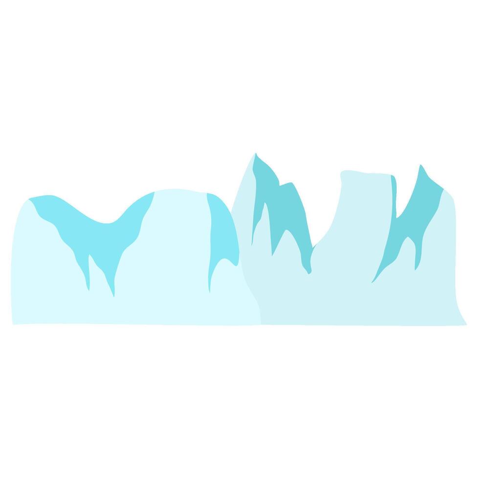 icebergs view landscape vector