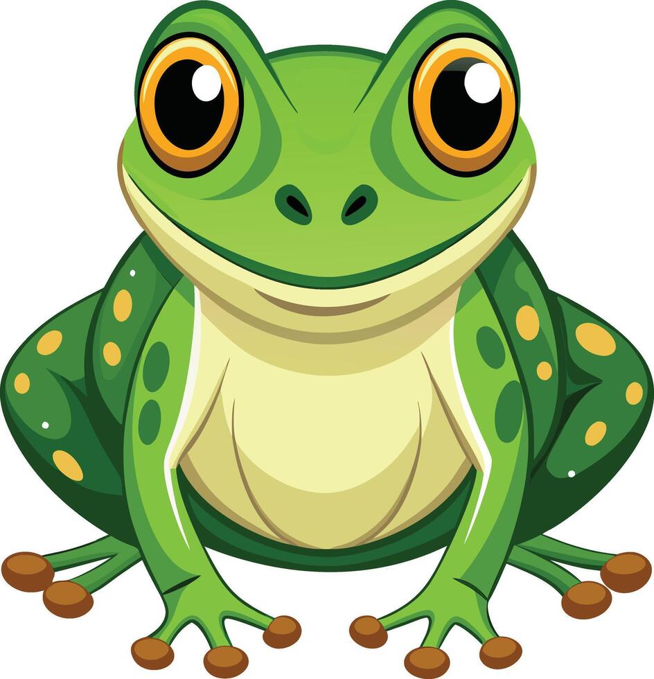 Playful Frog Illustration Available on EPS File vector