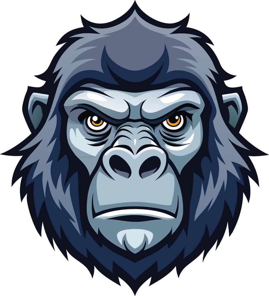 Ferocious Gorilla Icon Available on EPS File vector