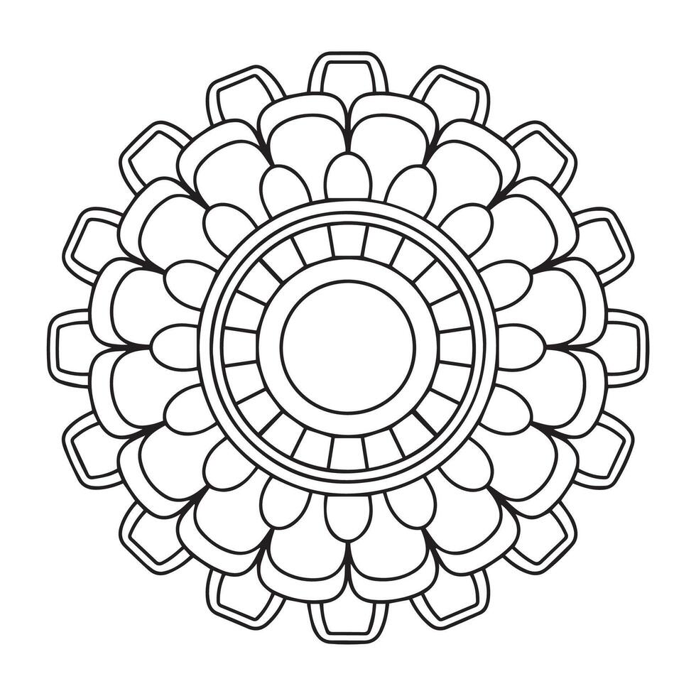 Blooming Mandalas A Floral Coloring Journey vector