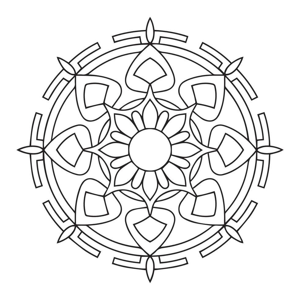 Flower Mandalas for Calm and Creativity vector