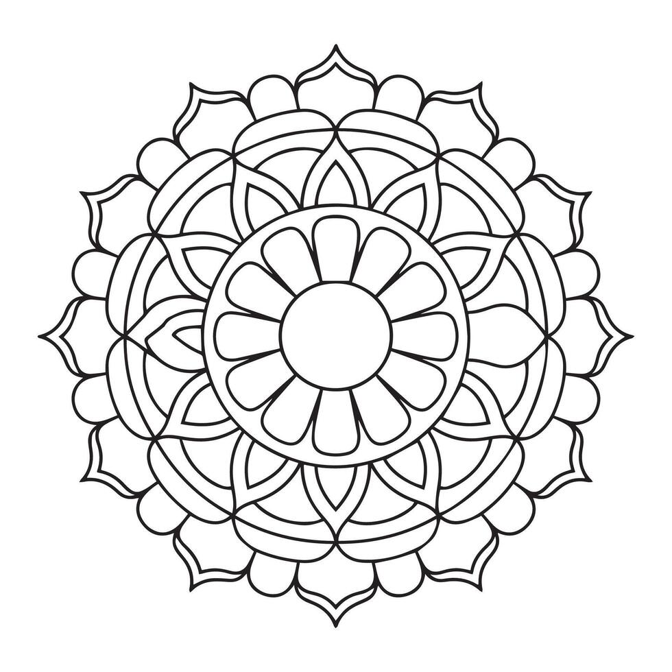 Floral Fantasy Mandalas Color Your Calm vector