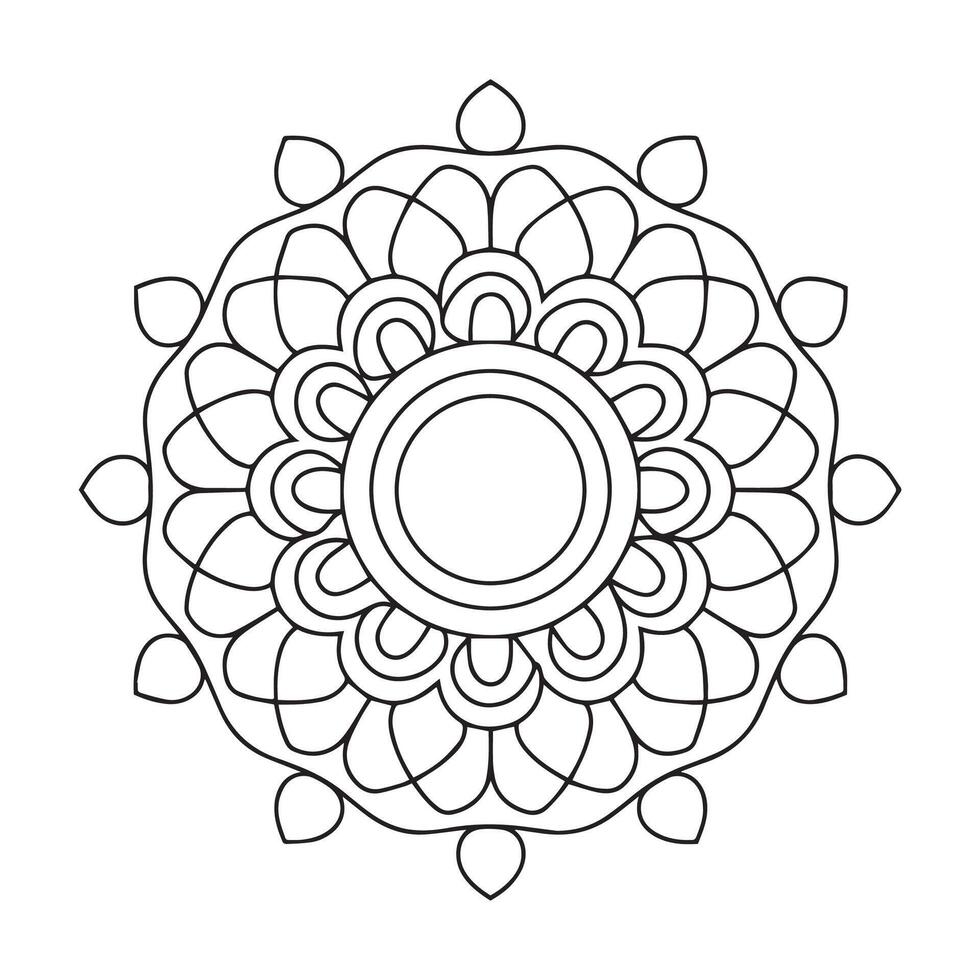 Peaceful Petals Mandalas for Mindfulness vector