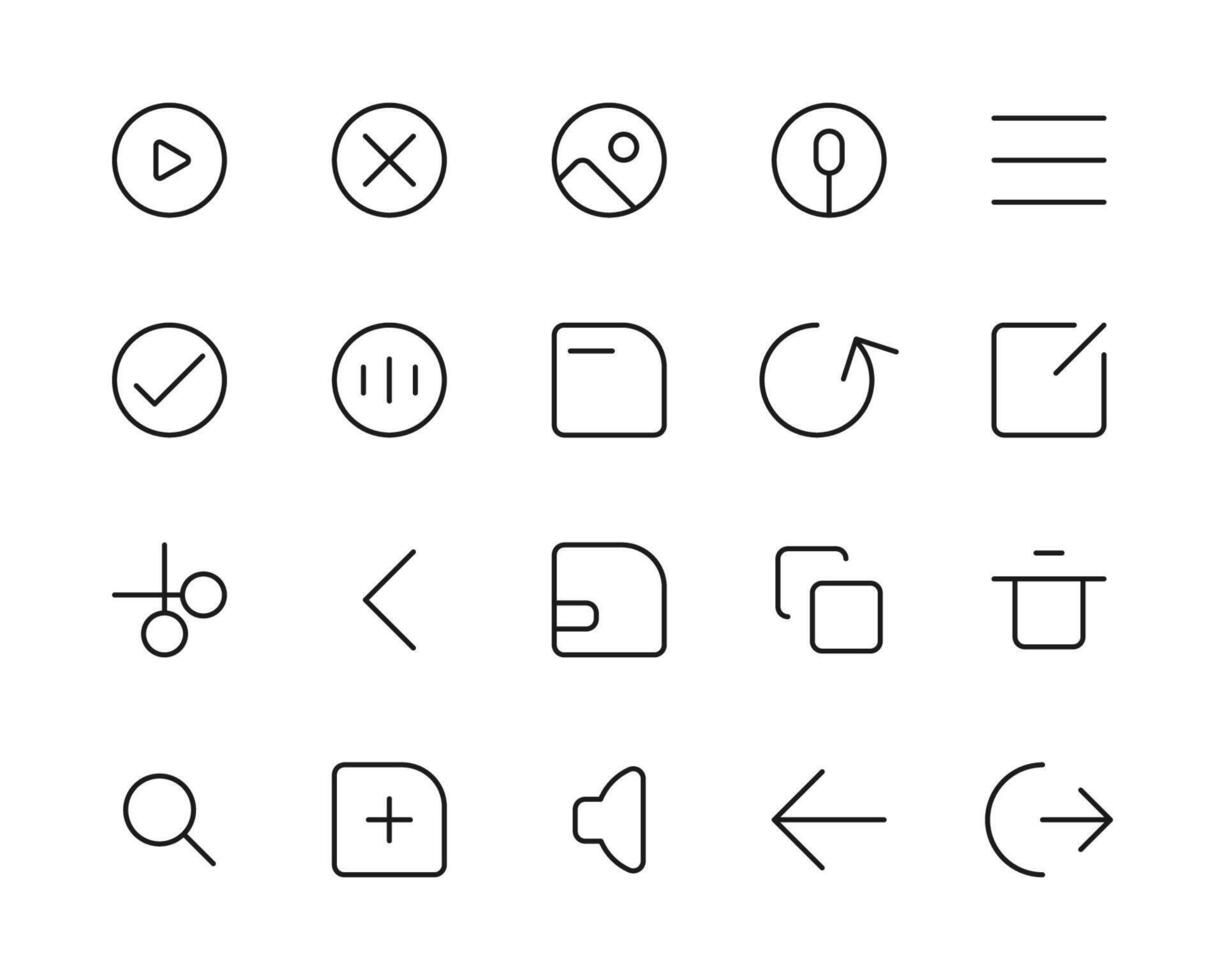 file upload line icon set vector