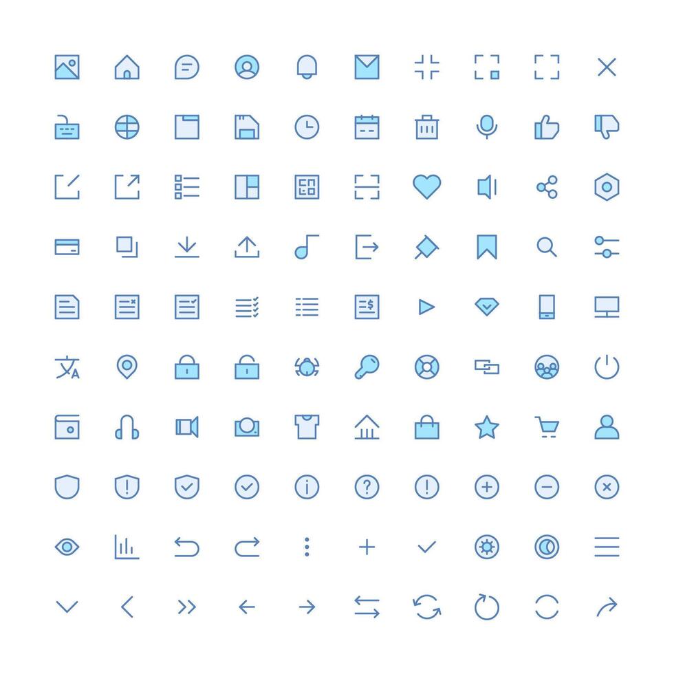 icons for websites and apps vector
