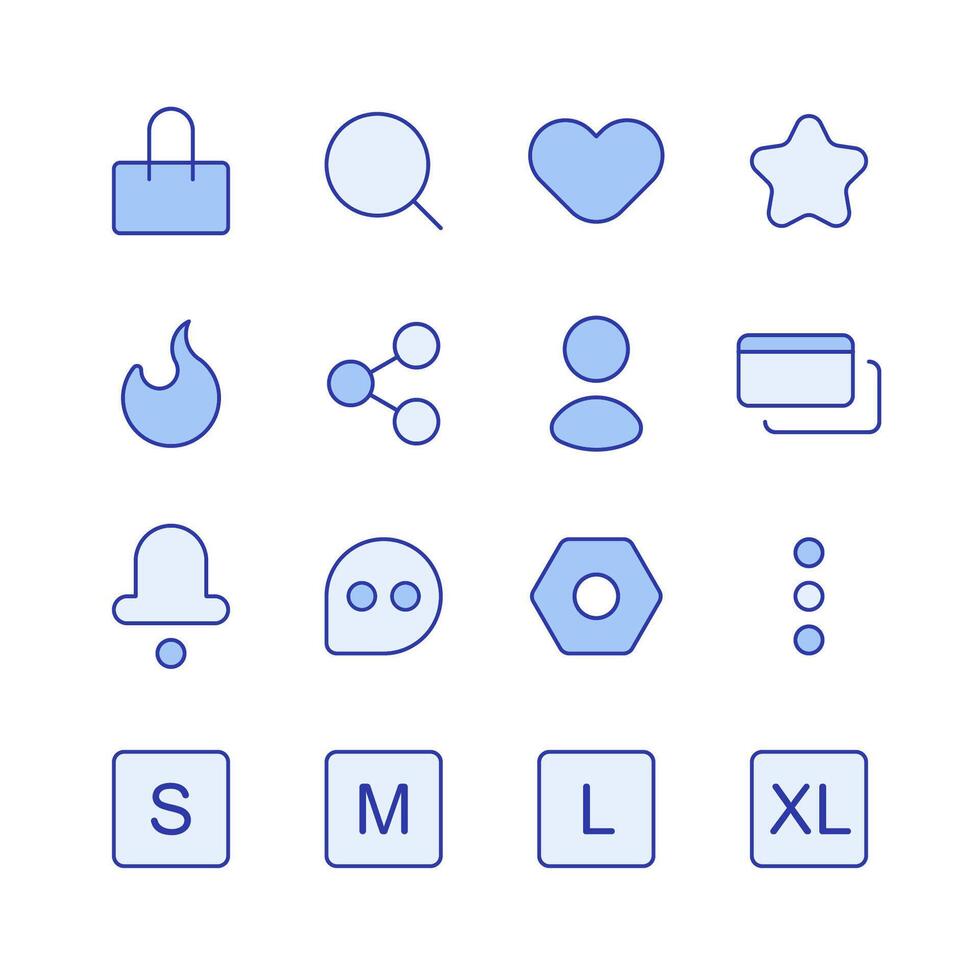 cool shopping app icon collection vector