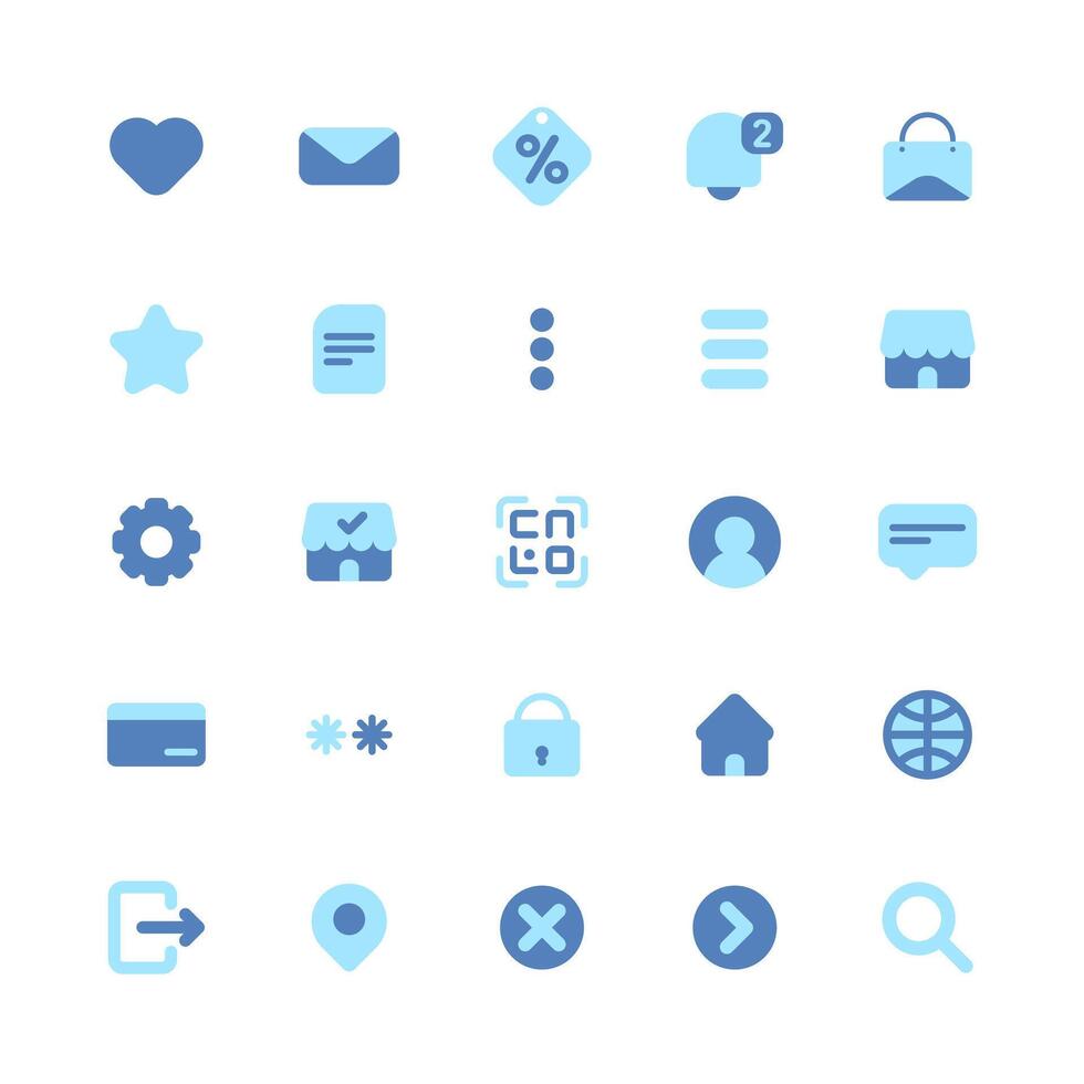 simple and cool shopping app icon vector