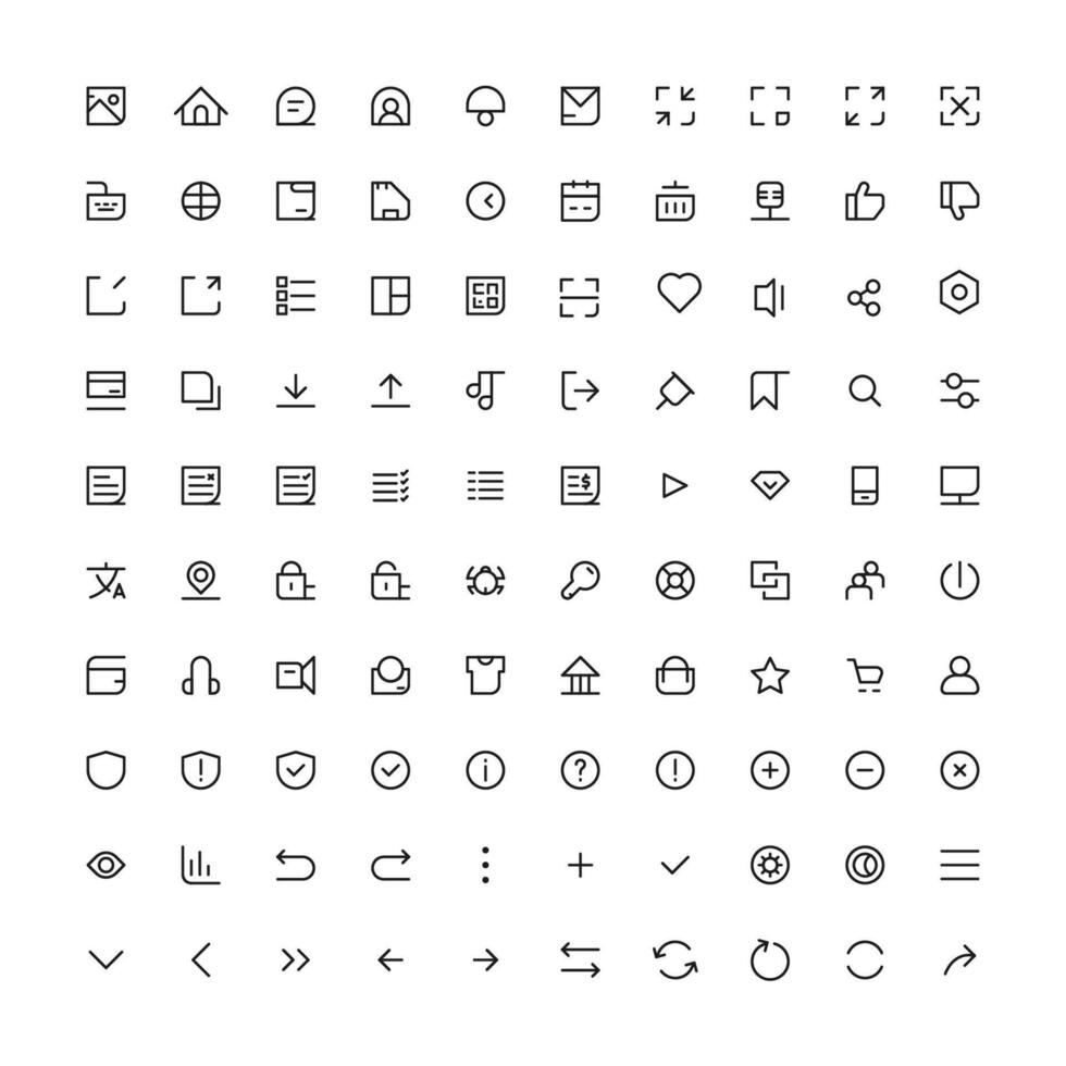 Decorative Icons For Websites and Apps vector