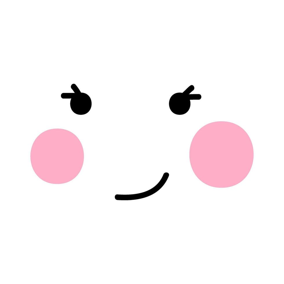 Cartoon face icon . Funny face illustration sign. Face symbol or logo. vector