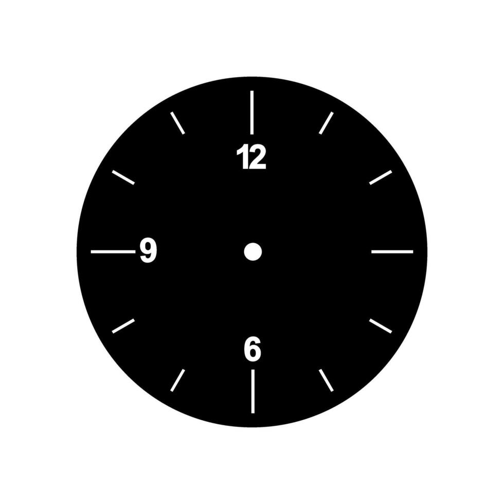 Clock face icon . Time illustration sign. Clock symbol. Wall clock logo. vector