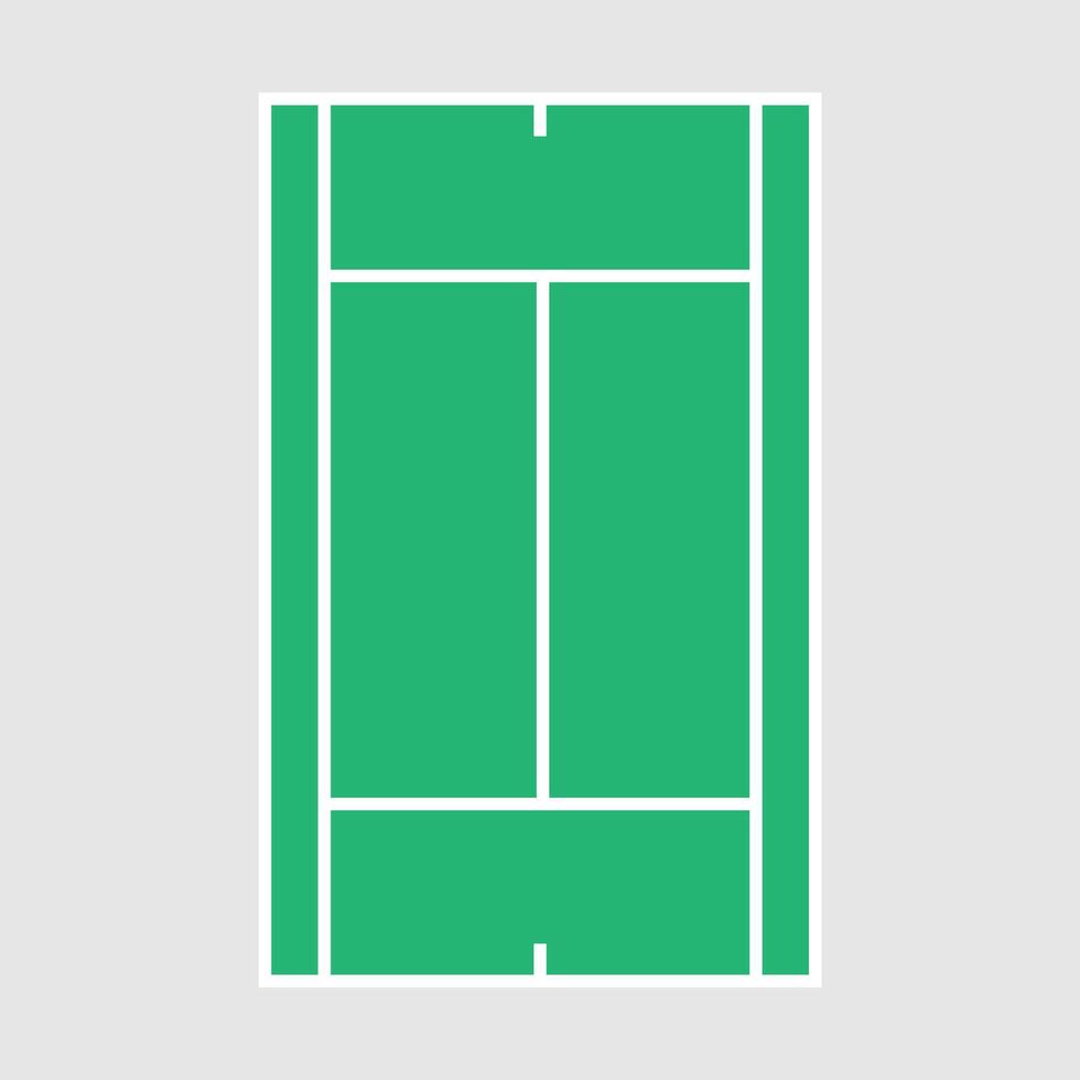 Tennis court icon . Tennis illustration sign. Sport symbol or logo. vector