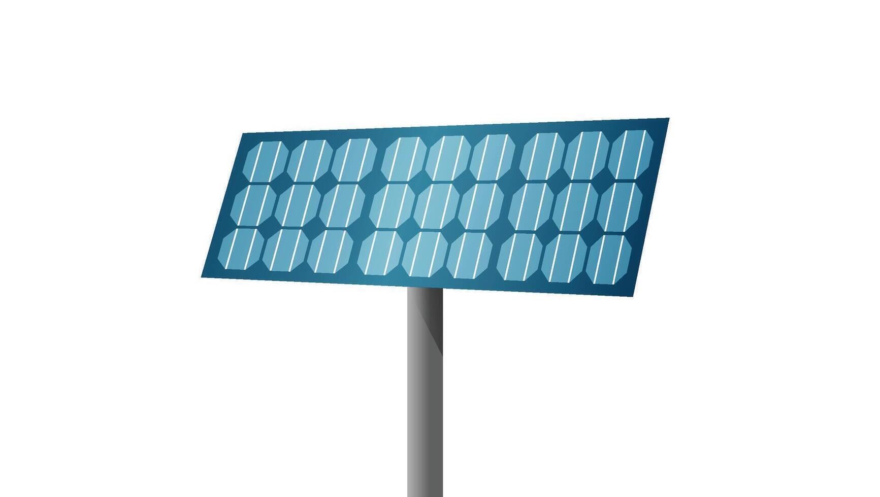 Solar energy panel cells vector