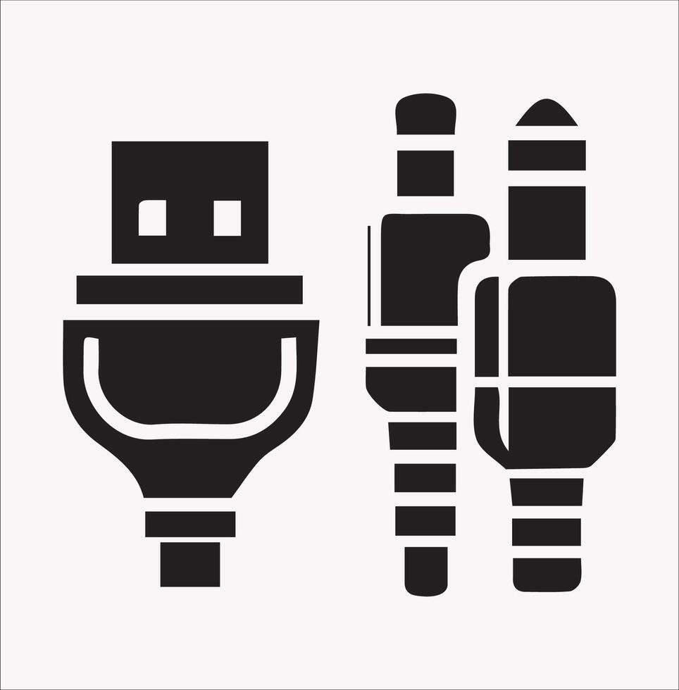 Modern jack Line Art Design on White Background vector