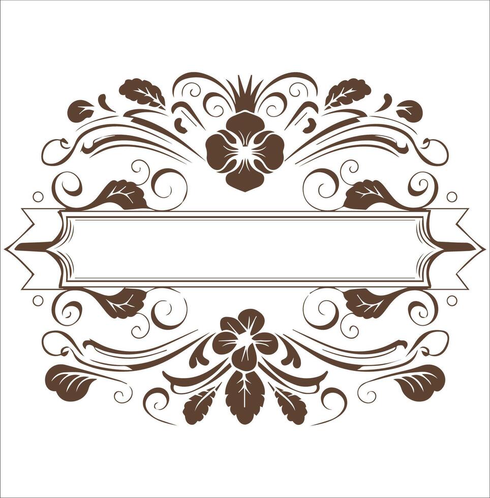 Frame Silhouette on White Background vector