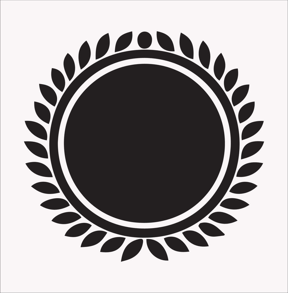 Modern Frame Silhouette on White Background vector