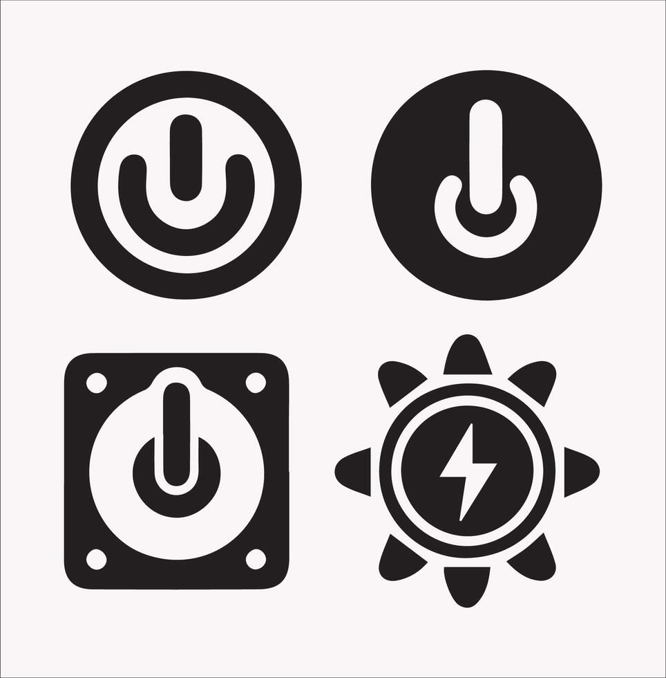 High-Resolution Open Button Silhouette for Creative Use vector