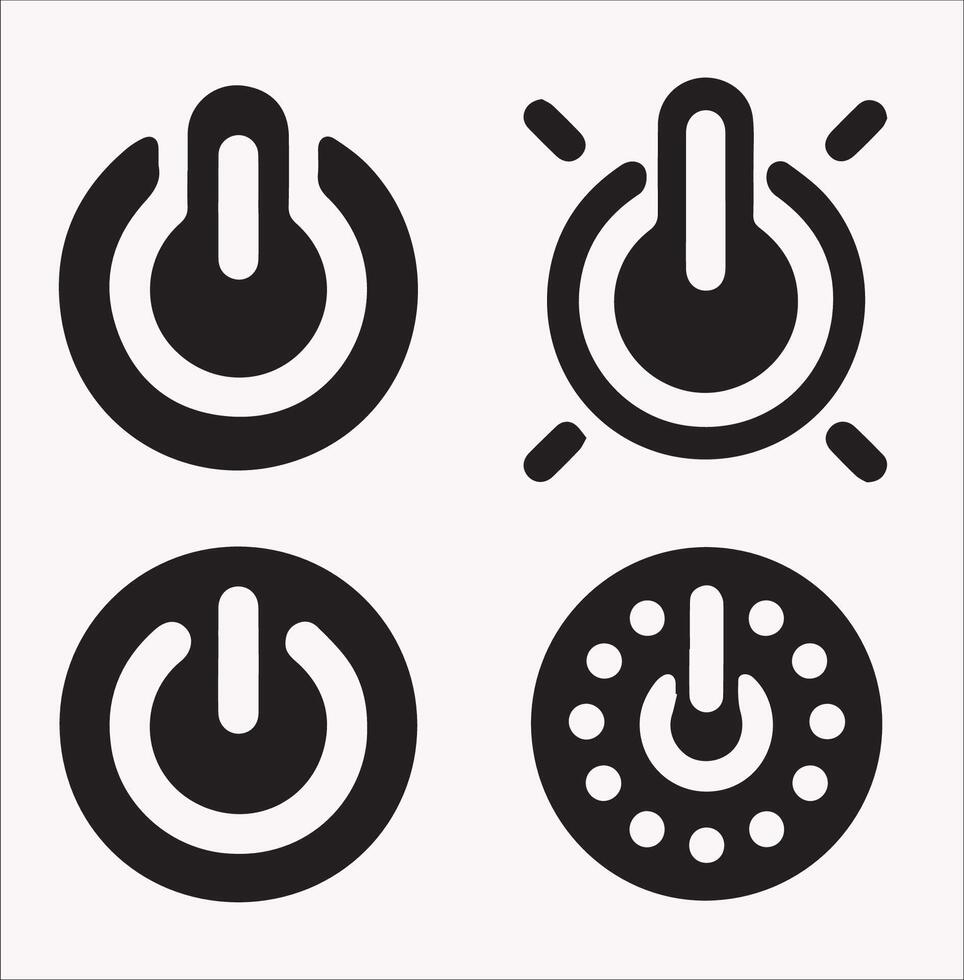 Open Button Silhouette Download High-Quality Design Assets vector