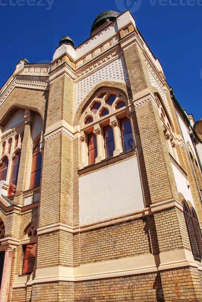 The synagogue building in Nitra, Slovak republic, Central Europe. The synagogue was built in 1908-1911 for the Neolog Jewish community. photo