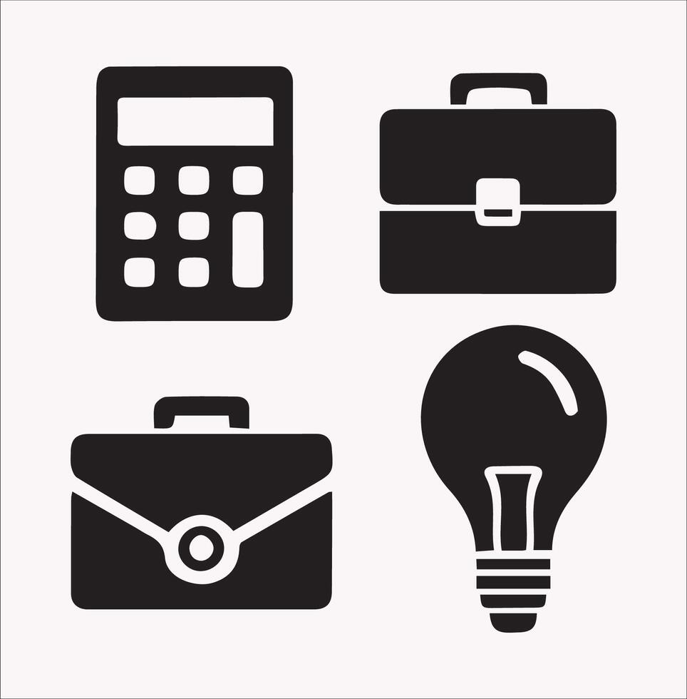 Investment Business Logo Silhouette for Professional Use vector