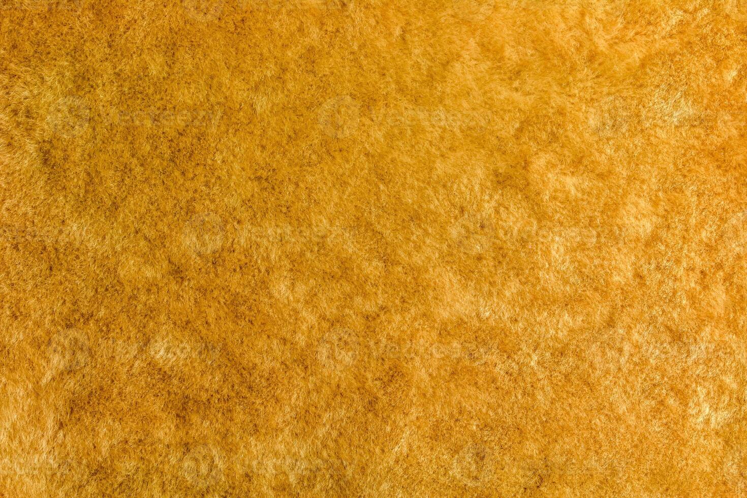 Beige wool background, natural sheepskin close-up. Top view photo