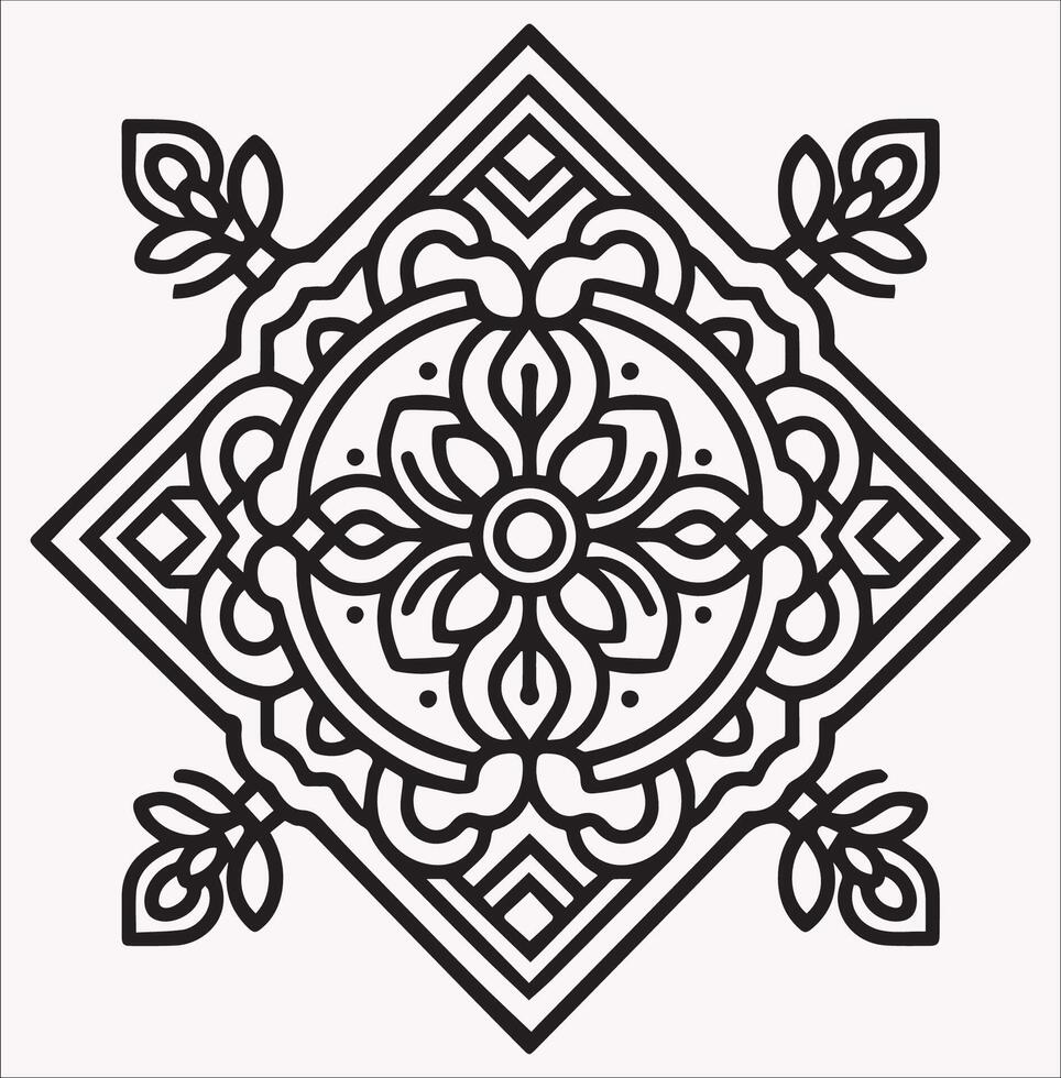 Tile Silhouettes for Modern Flooring and Pattern Designs vector
