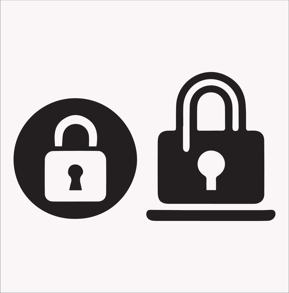 Pin Code Icon Silhouette on White Background vector