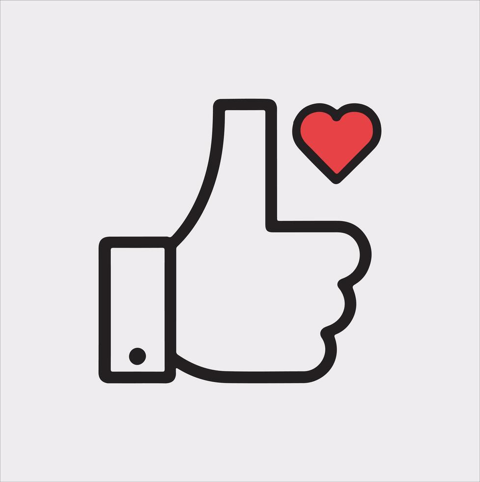 One Like Counter Icon Silhouette for Digital Use vector
